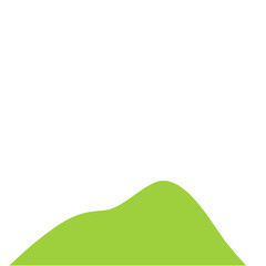 Hill Footer Vector Illustration