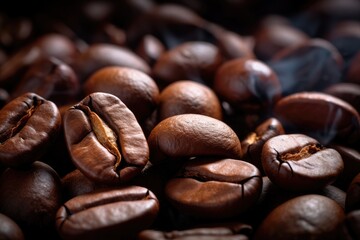 Fototapeta premium Coffee beans close-up.