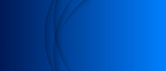 Minimal blue gradient background. Vector long banner for social media post, presentation