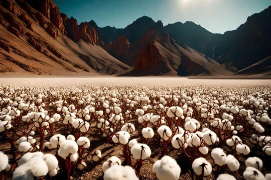 Cotton fields in the desert