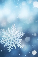 Fototapeta na wymiar christmas background with snowflakes - generative ai
