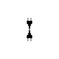 Plug icon. Electric plug icon illustration isolated on white background 