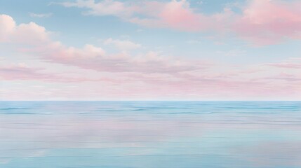 Obraz premium View Of The Sea Horizon And Serene Ocean Sky Background Beach Sky Wallpaper Ocean Horizon Sky Over Ocean Calm Seascape With Sky Ai Generative