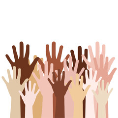 many hands different nations support