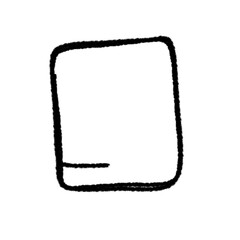 hand drawn rectangle vector. Text box and frames.