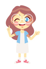girl speaking isolated icon