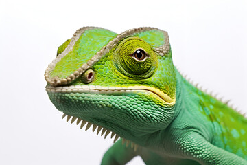 Obraz premium Veiled Chameleon walking. Generative AI