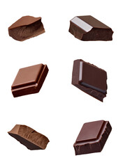 chocolate piece sweet food dessert falling