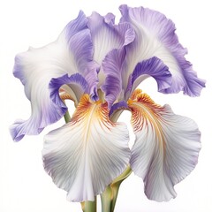 Iris white background 