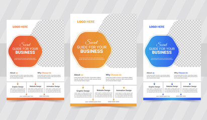 modern business flyer design template