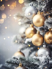 christmas background with christmas tree