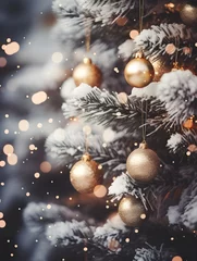 Gardinen christmas tree decoration © toomi123