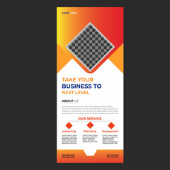 Roll up banner design template, vertical, abstract background, pull up design, modern x-banner, rectangle size.