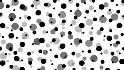 Seamless pattern with black drops
