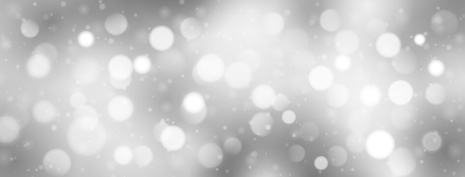 Abstract background with bokeh effect in gray colors