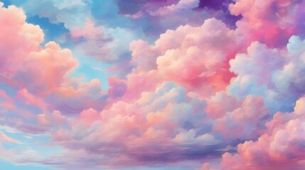 Vibrant And Colorful Cloudy Sky Background Cloudscape With Vibrant Colors Sky Wallpaper Vivid And Vibrant Cloudscape AI Generative