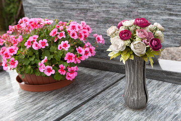Flowers for grave decoration
