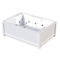 bathtub isolated on a white background, 3D illustration, and a CG render