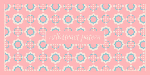 pattern with oriental motifs in pastel colors