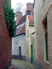 St Jakobstraat in the old town of Bruges, Belgium