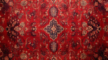 Abstract ornament is a part of the Old Red Persian Carpet Texture.