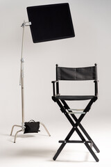 Director chair shot in studio