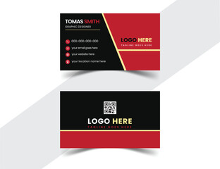 professional Corporate and unique business card design vector for print