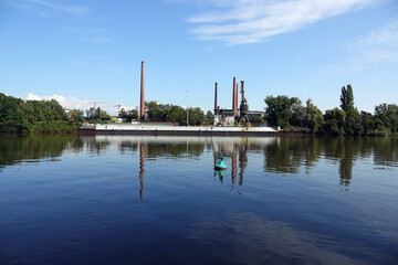 Fototapeta premium Industriegebiet in Frankfurt