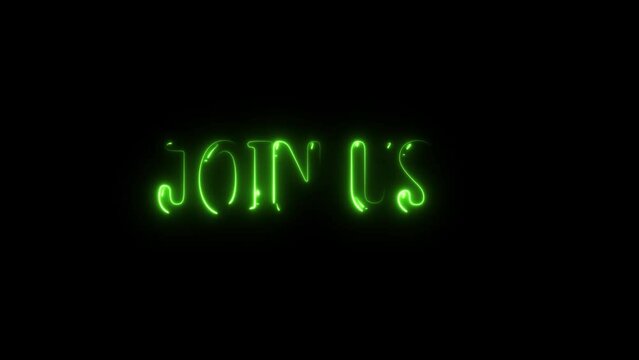 JOIN US NEON VIDEO