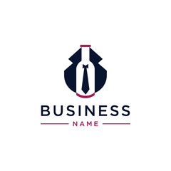 wine boss entrepreneur logo vector