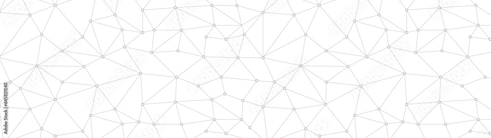 Wall mural abstract technology background. plexus mesh backdrop. vector