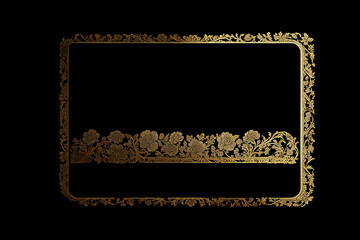 レトロな花模様のデザイン　ジェネレーティブ AI