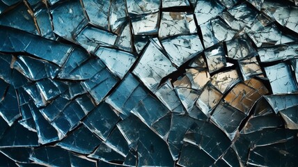 Broken glass background, broken glass texture, broken glass