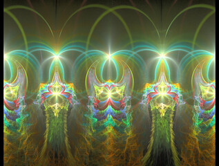 Imaginatory fractal abstract background Image