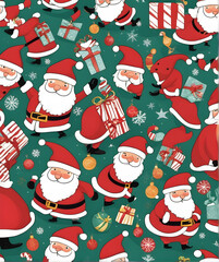 Funny Santa Claus Christmas decor. Generative ai