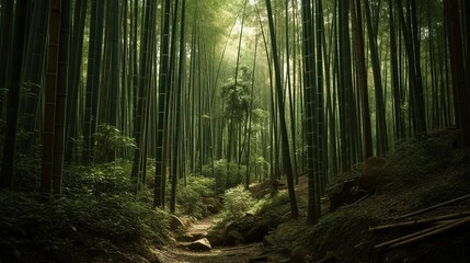 forest in the morning