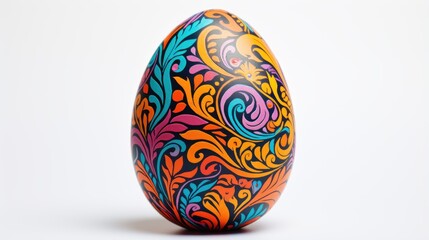 Easter egg on a white background.
