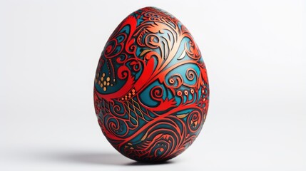 Easter egg on a white background.