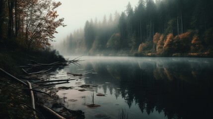 A photograph of a natural landscape