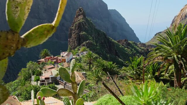 Landscape of the Masca valley in Tenerife, Canary island, Spain