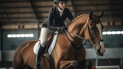 Obraz premium Horse running in a field