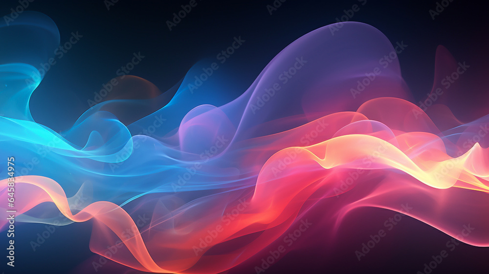 Wall mural abstract 3d colorful neon background