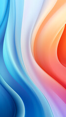 Obraz premium Gradient soft wavy abstract colorful background banner or wallpaper 