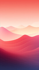 Gradient soft wavy abstract colorful background banner or wallpaper 