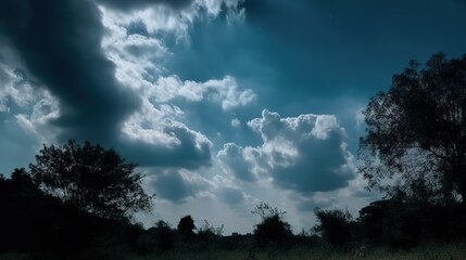 Beautiful natural blue sky