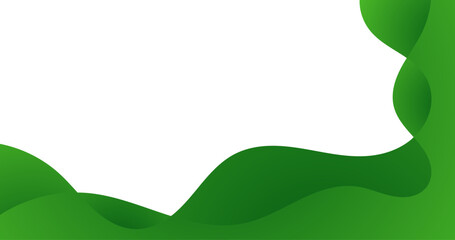 abstract modern green wave background with copy space area for buiness
