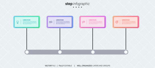 Business road map timeline infographic icons designed for abstract background template milestone element modern diagram process technology digital marketing data presentation chart Vector illustration