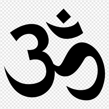 black om symbol on transparent background clip art preview