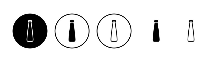 Bottle icon set illustration. bottle sign and symbol