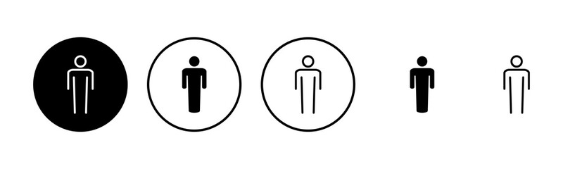 Man icon set illustration. male sign and symbol. human symbol